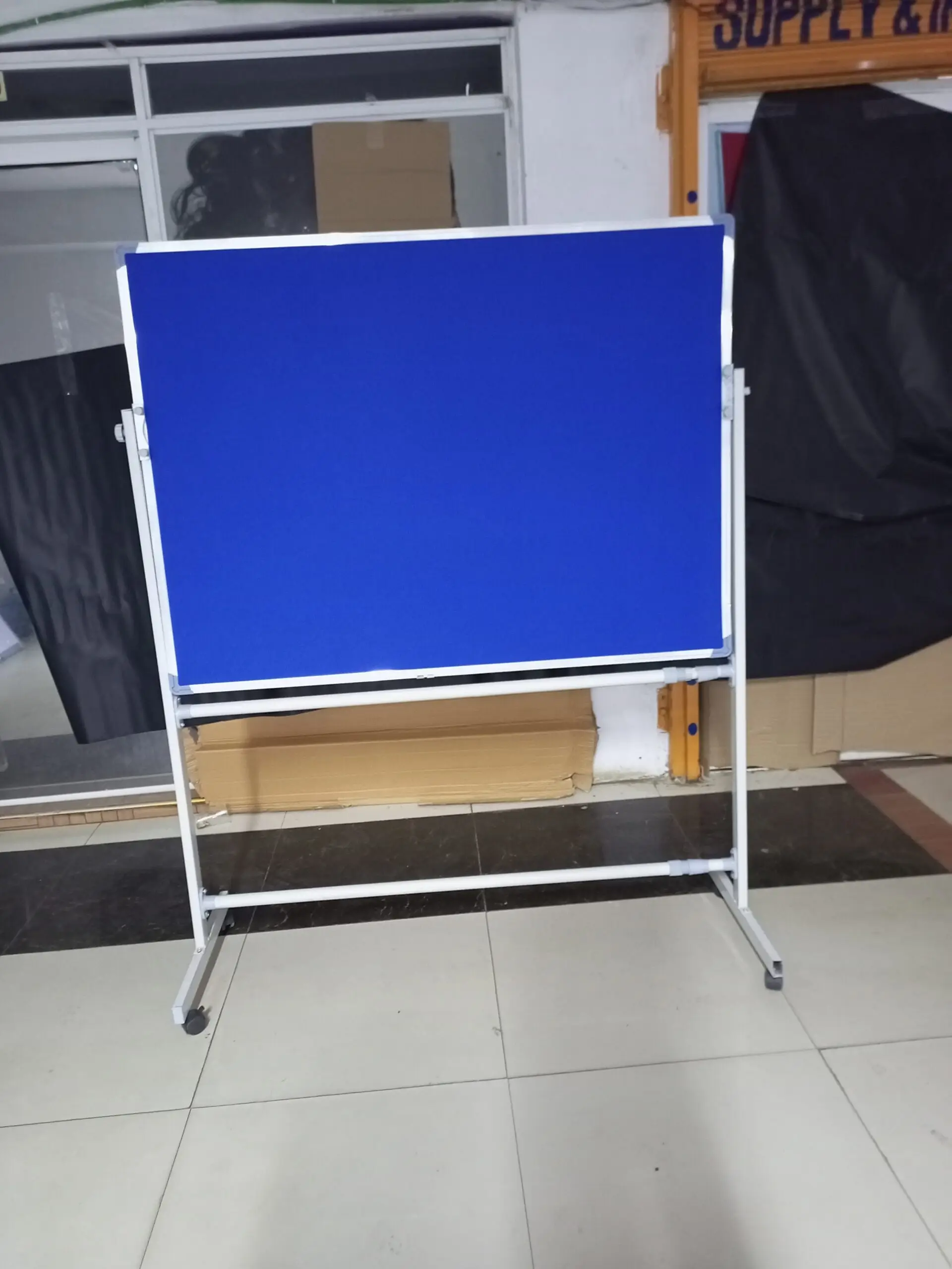 IMG_20230425_181554_103 Heavy Duty Free Standing Notice Board 150cm x 120cm (5ft x 4ft) - Image 2