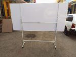 Portable Double Sided Rotational White Board 240cm x 120cm (8ft x 4ft) - Image 2