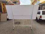 Portable Double Sided Rotational White Board 240cm x 120cm (8ft x 4ft) - Image 3