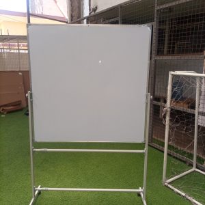 Double-sided Magnetic White Board With Stand 120cm x 120cm (4ft x 4ft)