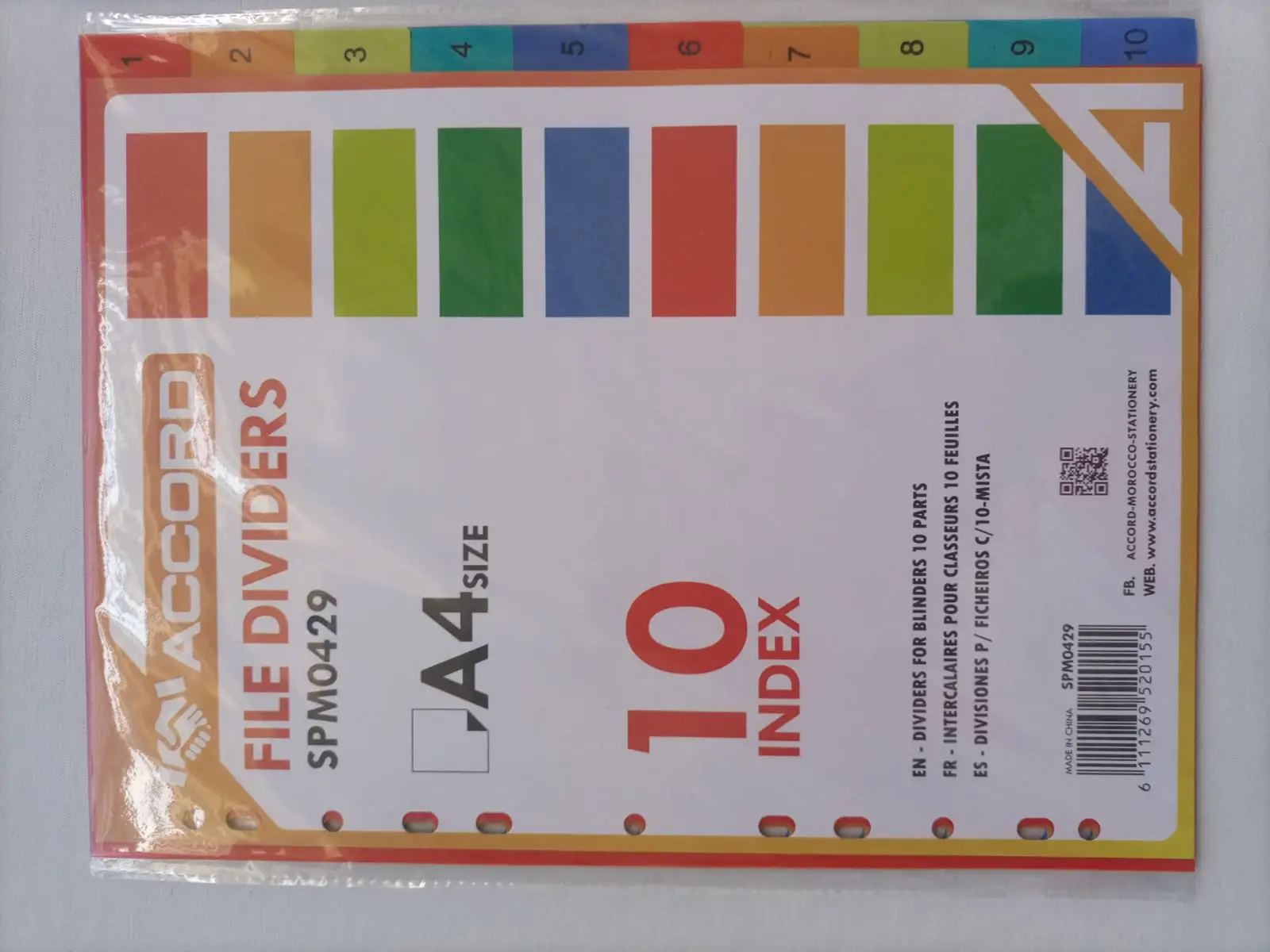 WhatsApp Image 2024-03-25 at 10.39.42 AM(1) File Dividers PVC Index 10 - Image 1