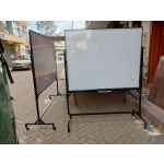 Heavy Duty White Board With Movable Stand 120cm x 120cm (4ft x 4ft)
