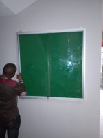 Wall Mounted Sliding Glass Notice Board 120cm x 90cm (4ft x 3ft) - Image 3