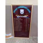 Elegant Honors Board With Gold Embroidered Frame 120cm x 60cm (4ft x 2ft).