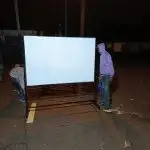 Heavy Duty White Board With Heavy Duty Wheeled Stand  240cm x 120cm (8ft x 4ft)