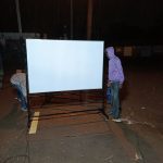 Heavy Duty White Board With Heavy Duty Wheeled Stand  240cm x 120cm (8ft x 4ft)