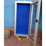 Wall Mounted Sliding Glass Notice Board 120cm x 60cm (4ft x 2ft)