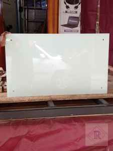 Glass Whiteboard  100cm length x 60cm height x 1cm width