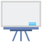 Free Standing White Board