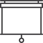 Manual Pull Down Projection Screens