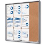 Wall Mounted Sliding Glass Notice Boards
