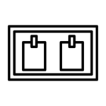 Free Standing Double Sided Glass Notice Boards