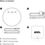 Groove Onn Portable Bluetooth Round Stereo Wireless IPX4 Water Resistant Speaker - Image 8