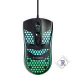 T-WOLF V15 Cool Beehive Honeycomb Wired USB Mouse